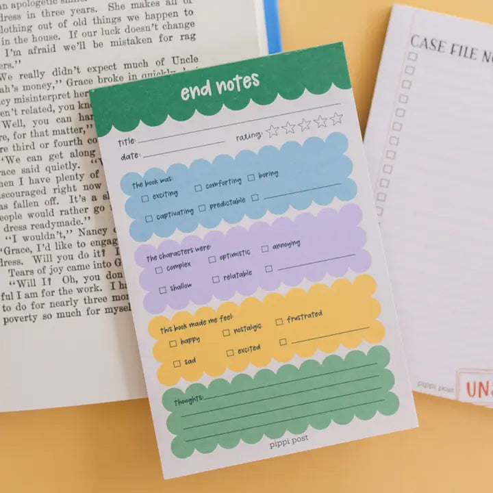 End Notes Book Review Pad