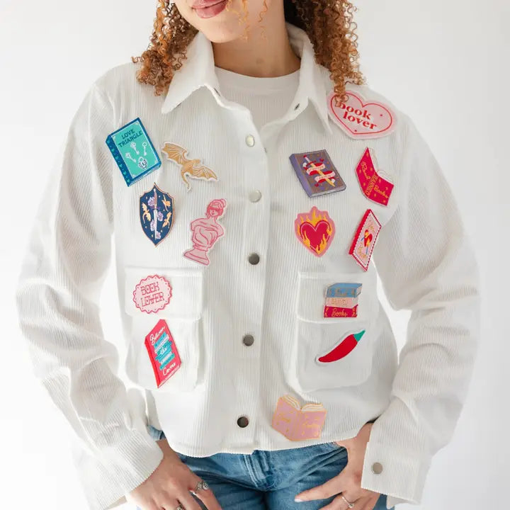 Book Club Book Lover Heart Shaped Patch