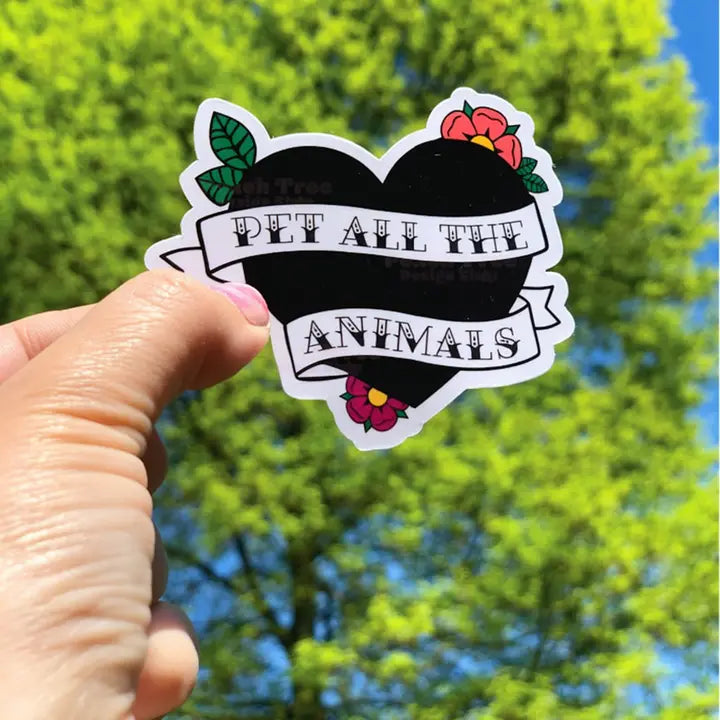 Pet All The Animals Sticker