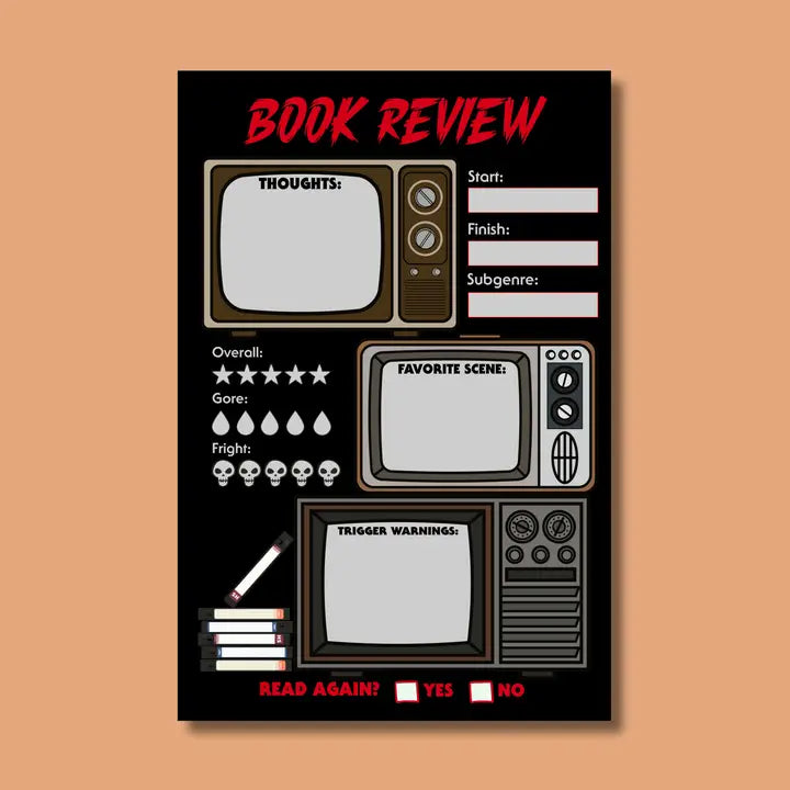 Horror Book Review Sticky Notepad