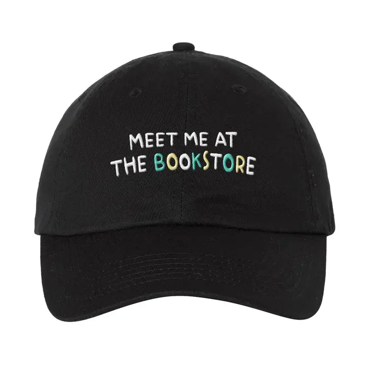 Meet Me At the Bookstore Embroidered Dad Hat