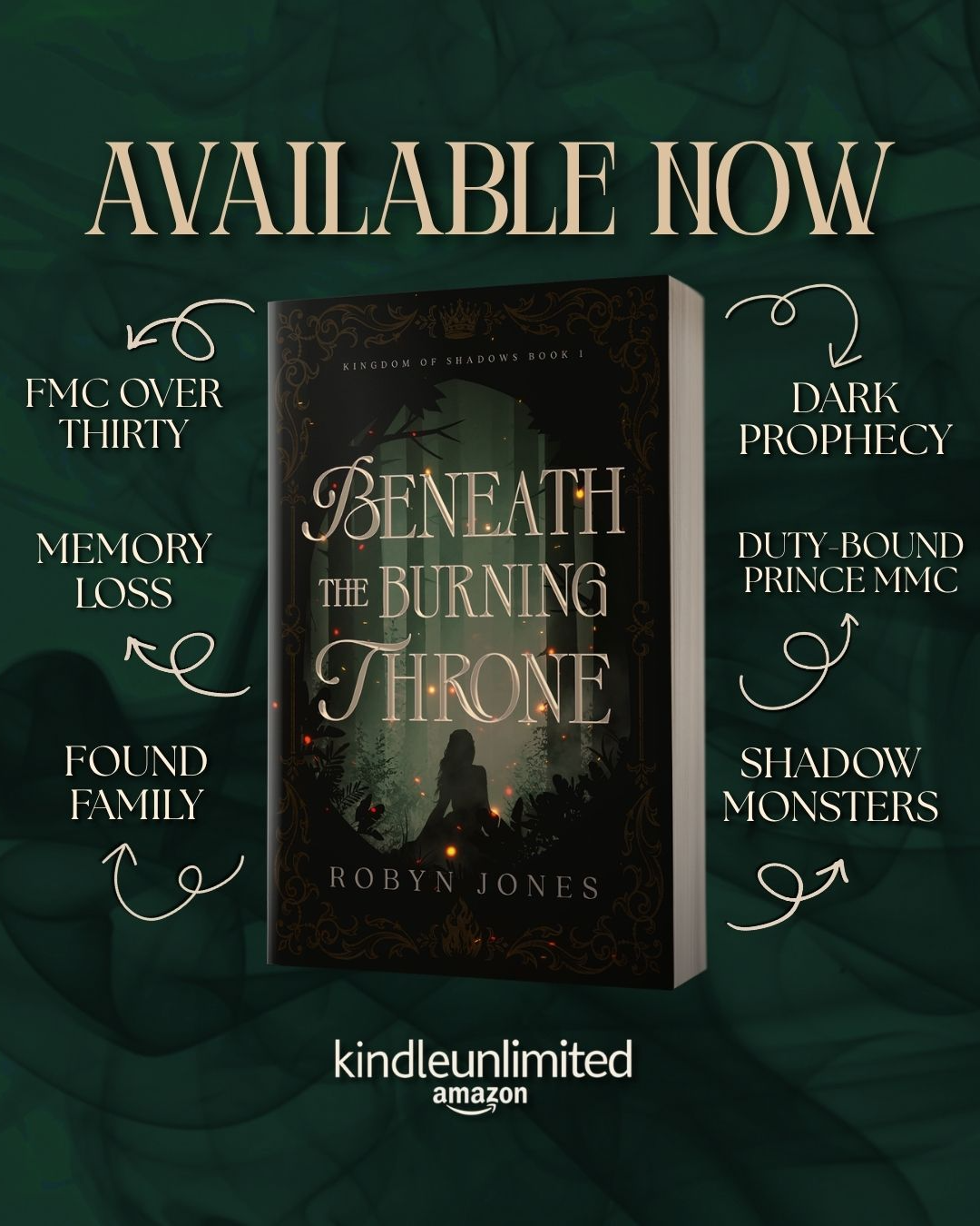 PRE-ORDER CAMPAIGN - Beneath the Burning Throne (Book #1) (pre-order exclusive limited edition!) by Robyn Jones