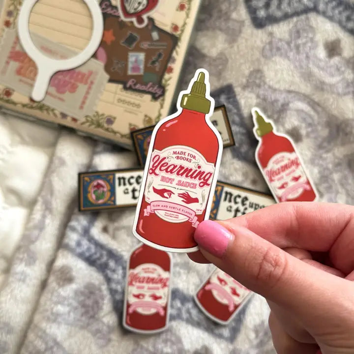 Yearning Spicy Hot Sauce Bookish Sticker
