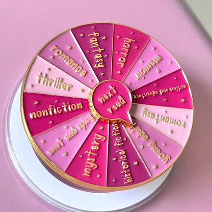 Pink Book Genre Spinner Kindle Grip - Magsafe