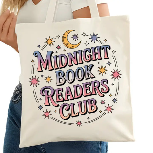 Midnight Book Readers Club Bookish Tote Bag
