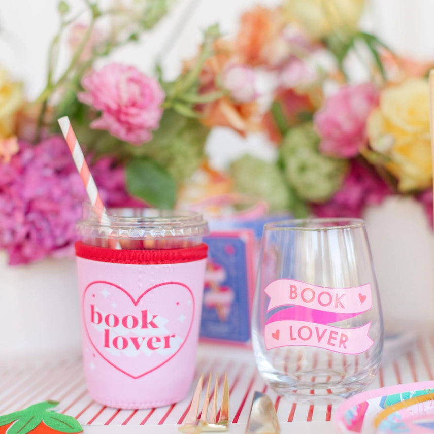 Book Club "Book Lover" Wine Glass