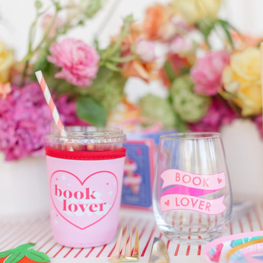 Book Club "Book Lover" Wine Glass