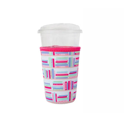 Bookshelf Print Beverage Sleeve - Medium/24oz drink