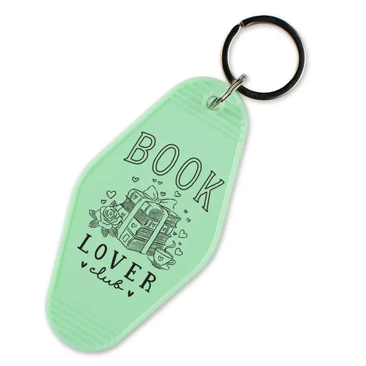 Book Lover Club Motel Keychain