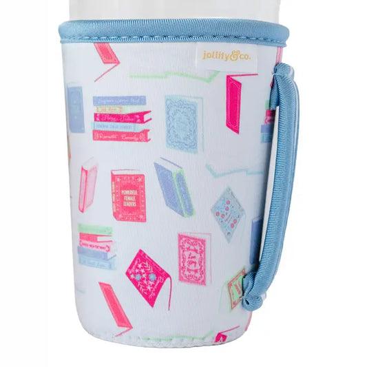 Book Club Themed Beverage Sleeve - Medium/24oz Beverage