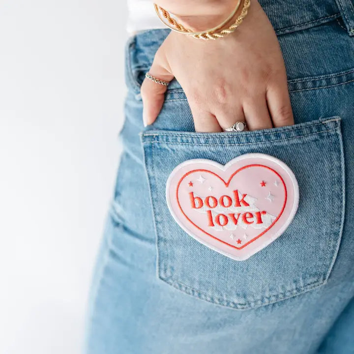 Book Club Book Lover Heart Shaped Patch