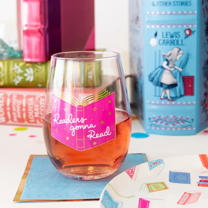 Book Club "Readers Gonna Read" Wine Glass