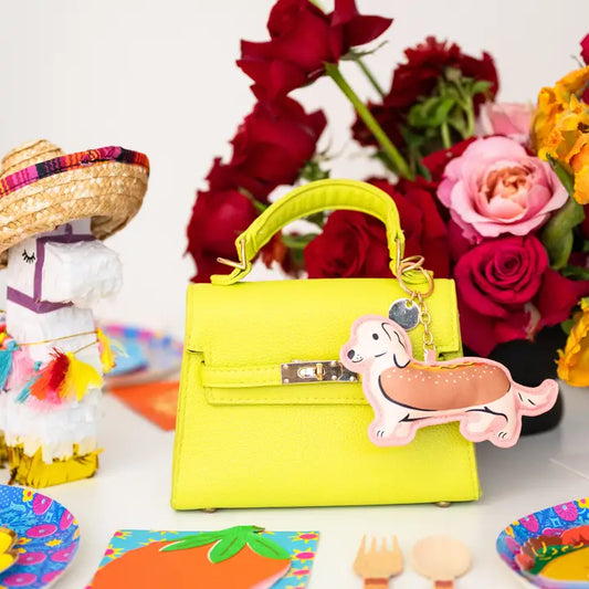 Hot Dog Dachshund Bag Charm