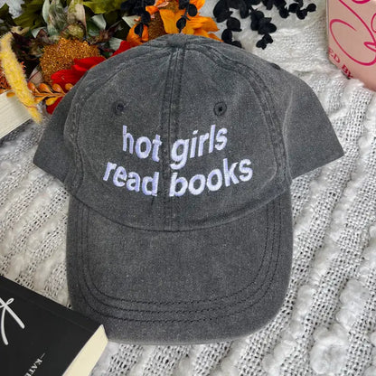 Hot Girls Read Books Dad Hat