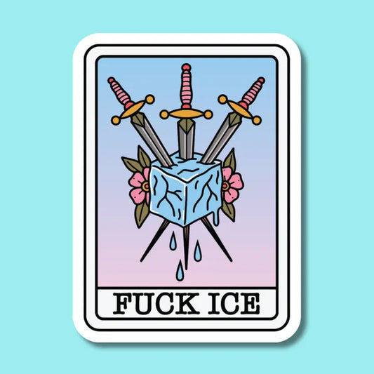 Fuck ICE Tarot Sticker