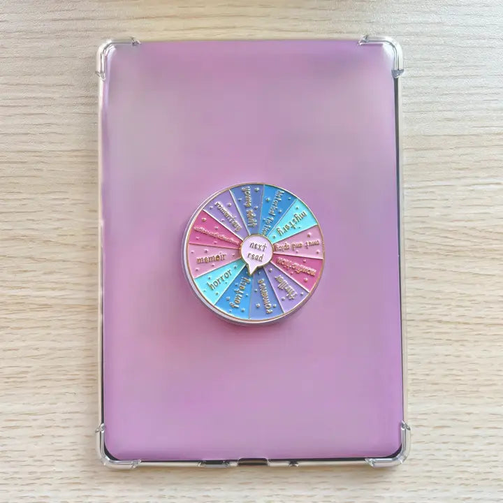 Pink Book Genre Spinner Kindle Grip - Magsafe