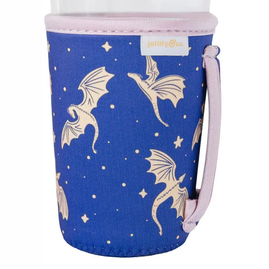 Fantasy Themed Dragon Print Medium/24oz Beverage Sleeve