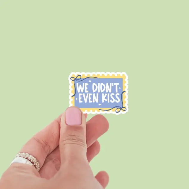 We Didn’T Even Kiss Postage Stamp Heated Rivalry Vinyl Sticker
