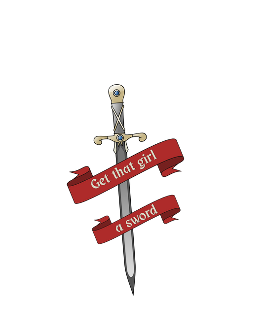 Get That Girl A Sword Sticker