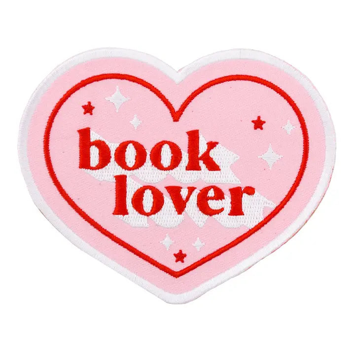 Book Club Book Lover Heart Shaped Patch