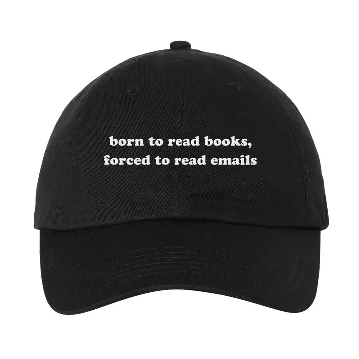 Born To Read Books Embroidered Dad Hat