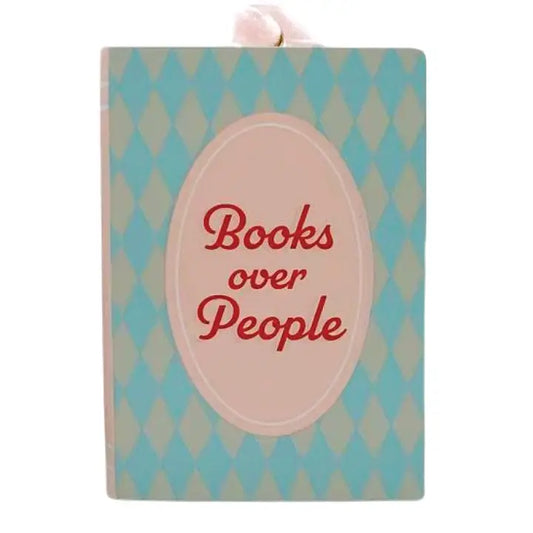 Books Over People Christmas Ornament