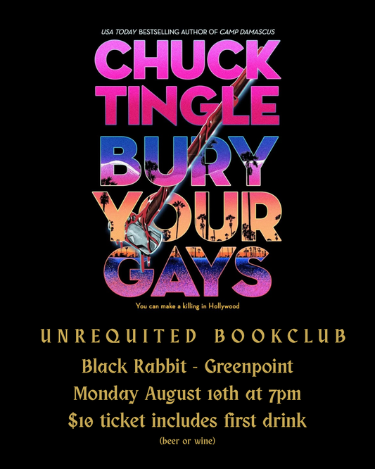Unrequited Bookclub - Monday 8/10