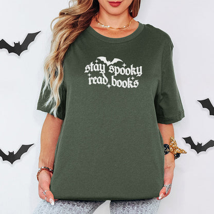 Stay Spooky Read Books Gildan Softstyle Shirt