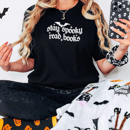 Stay Spooky Read Books Gildan Softstyle Shirt