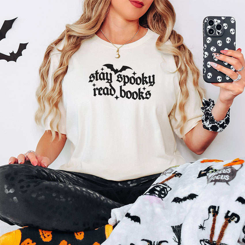 Stay Spooky Read Books Gildan Softstyle Shirt