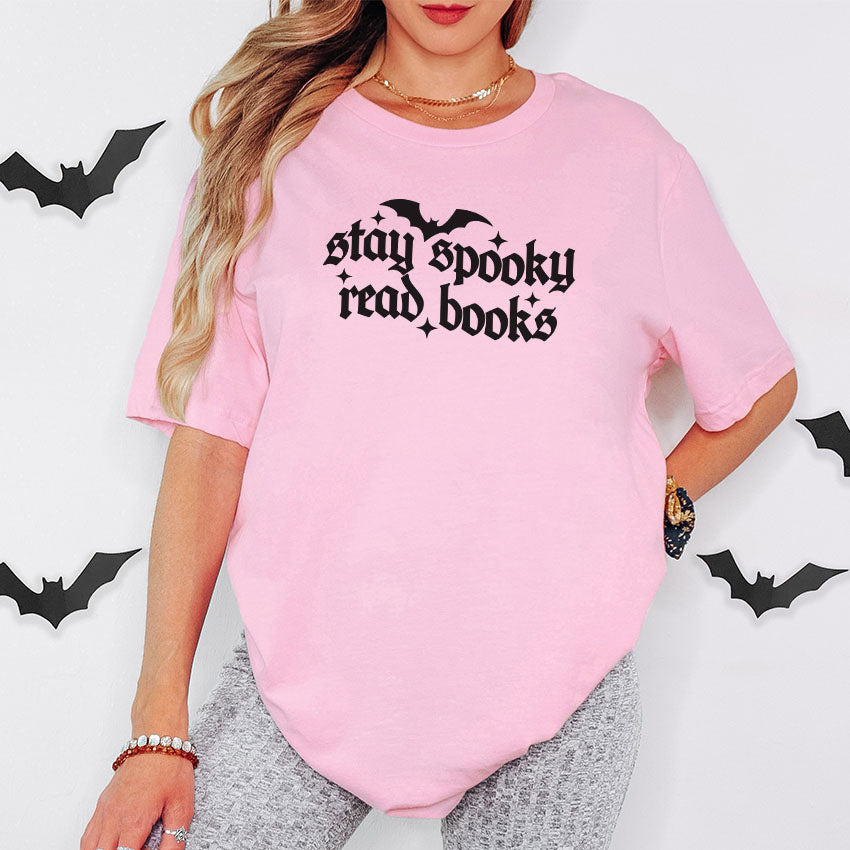 Stay Spooky Read Books Gildan Softstyle Shirt