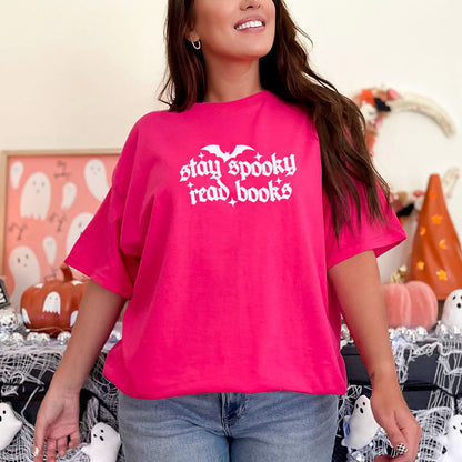 Stay Spooky Read Books Gildan Softstyle Shirt