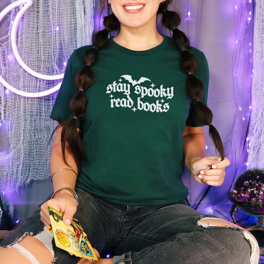 Stay Spooky Read Books Gildan Softstyle Shirt