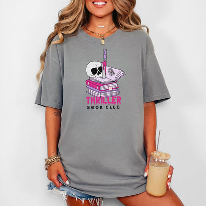 Thriller Book Club - Comfort Colors Heavyweight Shirt for Mystery Lovers