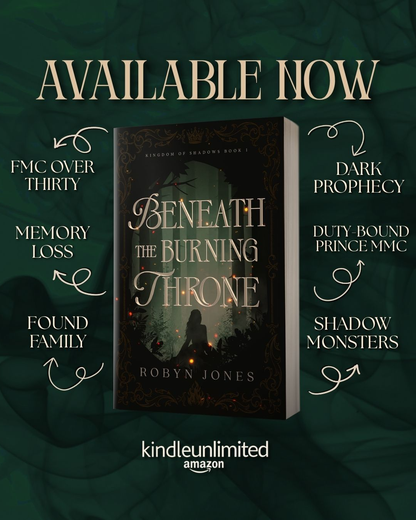PRE-ORDER CAMPAIGN - Beneath the Burning Throne (Book #1) (pre-order exclusive limited edition!) by Robyn Jones