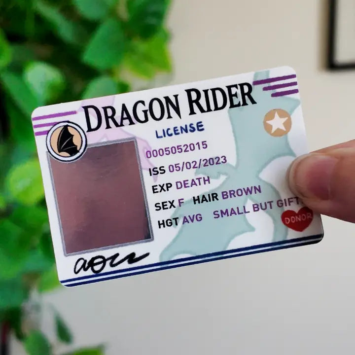 Dragon Rider License Romantasy Bookish Sticker