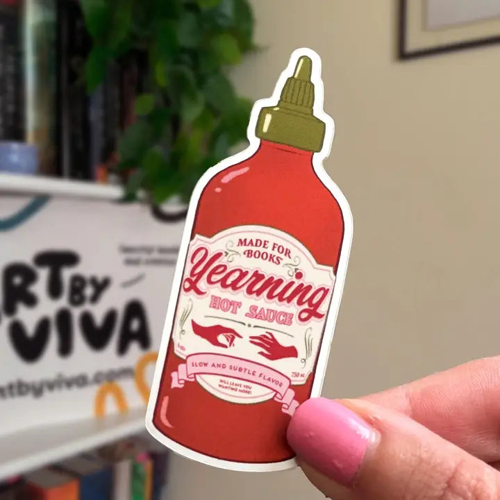 Yearning Spicy Hot Sauce Bookish Sticker