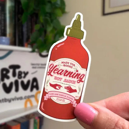 Yearning Spicy Hot Sauce Bookish Sticker