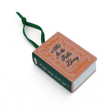 A Slut For The Public Library Book Christmas Ornament