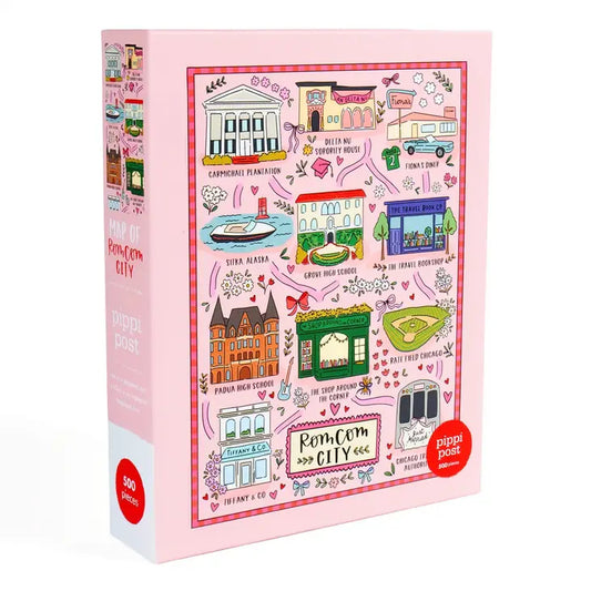 Rom Com City Map 500 Piece Puzzle