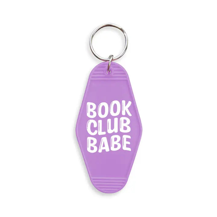 Book Club Babe Motel Keychain