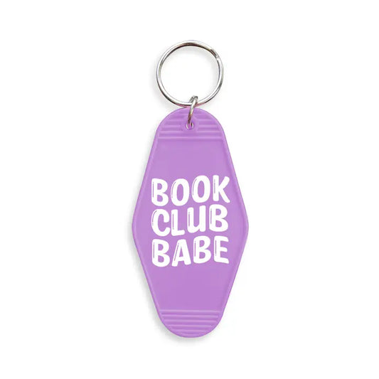 Book Club Babe Motel Keychain