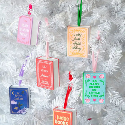 Books Over People Christmas Ornament