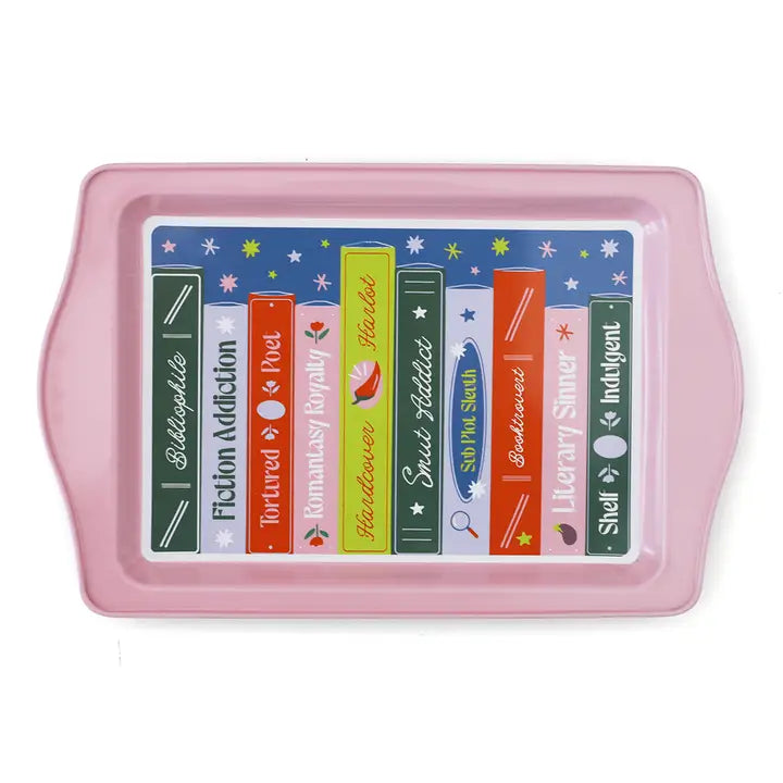 Book Shelf Print Trinket Tray