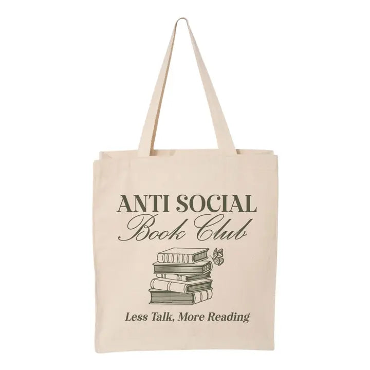 Less Talking More Reading Tote Bag