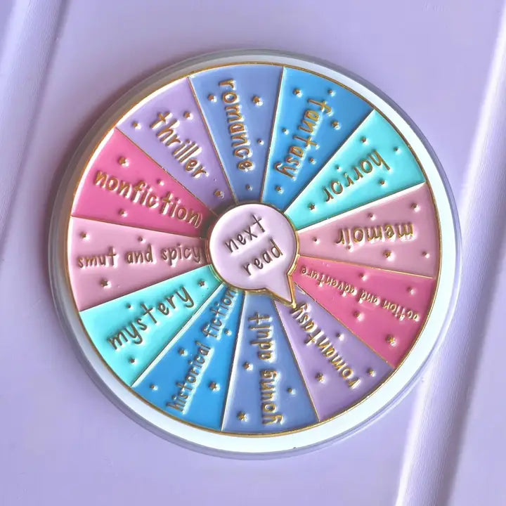 Pink Book Genre Spinner Kindle Grip - Magsafe