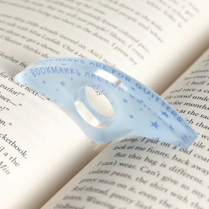 Bookmarks Are For Quitters Thumb Book Page Holder