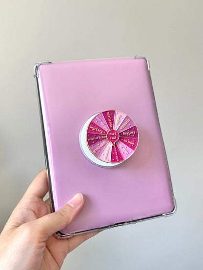 Pink Book Genre Spinner Kindle Grip - Magsafe