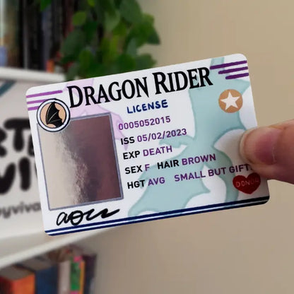 Dragon Rider License Romantasy Bookish Sticker