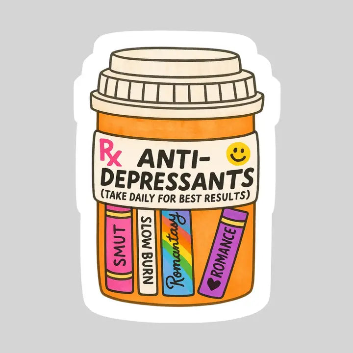 Antidepressant Books Sticker